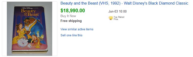 Beauty and the Beast eBay Listing